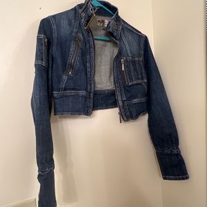 Jean demin jacket navy blue size M